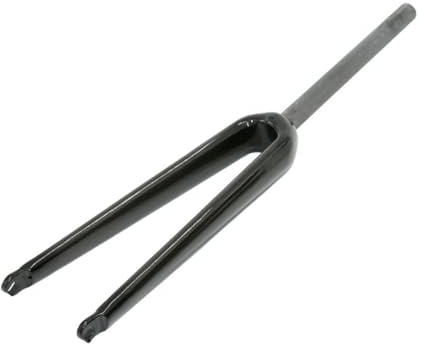 JNTFNE Starre Fahrradgabel 700C Vollcarbon-Rennradgabel C-Bremsen 1-1/8 Zoll Gewindelose Vorderradgabel mit geradem Rohr 9 x 100 mm Schnellspanner (Schwarz glänzend, 650C)