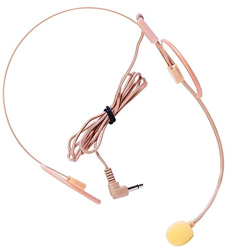 Toyvian Microfono Cuffia Leggero Con Microfono Piccolo Per Canto e Speaking Filo Durevole Adatto Insegnanti Guide Turistiche e Performance Sul Palco