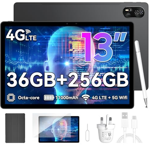 Blackview MEGA 8 13 inch Tablet Android 15 Gaming Tablet with SIM Card Slot