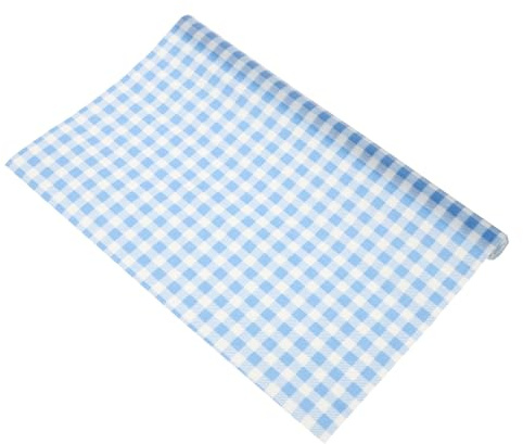 WRITWAA Beeswax Food Wrap Paper Roll Blue Checkered Oil-proof Sandwich Wrap for Kitchen Food Storage
