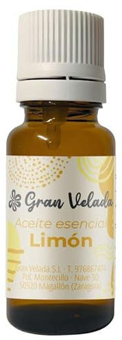 Gran Velada - Aceite Esencial de Limón | Puro y Natural para Cosmética y Aromaterapia | Propiedades Astringentes, Antisépticas y Purificantes | 100 ml