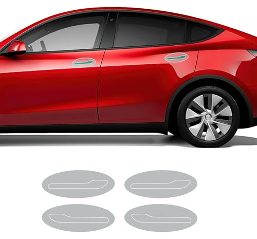 FDAIUN Per 2025 2026 Tesala Model Y Juniper 8.5 mil TPU PPF pretagliato autoadesivo interno auto trasparente pellicola protettiva per vernice accessori (maniglie delle porte, 8 pezzi)