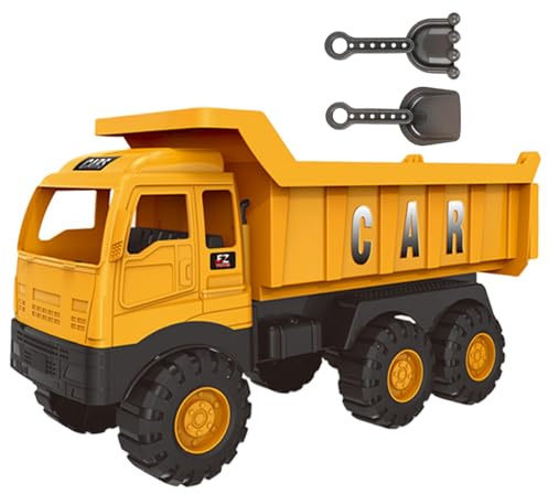 Rwigeboo Sandbox Trucks, Plastic Toy Construction Vehicles, Outdoor Beach Sand Toy Ideal for Boys Kids Toddlers 3 4 5 6 7 8 Years Old