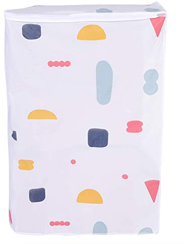 GLOGLOW Washing Machine Cover, Dust for Top/Front Load Washer Dryer Washing Appliance Dustproof Zipped Protector(Top Load)