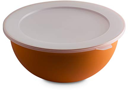 omada Design Schüssel (3,5 Liter) mit Deckel aus Polypropylen und Integrierten Antimikrobiellen Mitteln eliminiert Bakterien und Pilze, Sanaliving