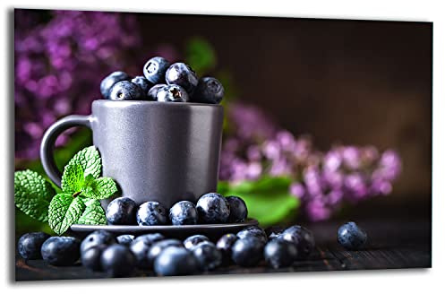 TMK ArtDeko Herdabdeckplatte 1 Teilig 80x52 cm - Spritzschutz Herdabdeckung – Herdschutz aus Sicherheitsglas – Robust, Hygienisch & Rutschfest– Schutz für Induktion, Ceran, Gas & Elektro