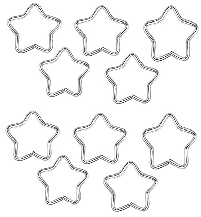 Ayoiow 10 Stück Piercing Nase Ring, Nasenstecker Nasenpiercing Stern Form Nasenstecker Chirurgenstahl Nasenring Herren