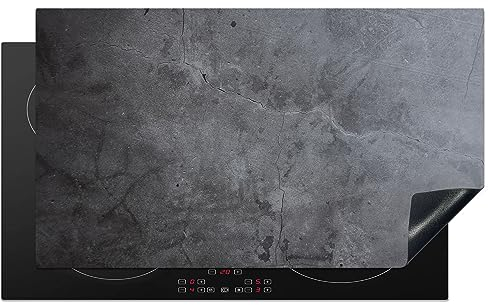 MuchoWow Herdabdeckplatte Ceranfeld Spritzschutz Küche Industriell - Beton - Grau - Schiefer - Retro 91.6x52.7 cm Induktionsherd Abdeckung Induktionskochfeld Ceranfeldabdeckung