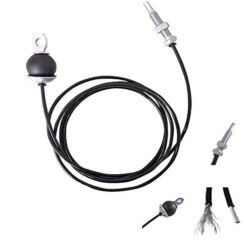 xiaghua369 Fitness Cavo Acciaio, 1-6m, per LAT Machine Pulley Attrezzatura Macchina Multifunzione Palestra, Cavo per Puleggia Fitness Adatta per Casa O Palestra