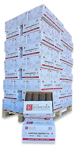 400kg Nestro Hartholzbriketts 40x10kg Karton FSC Gluthalter Kamin Ofen Brenn Holzbriketts Heiz Grill Smoker Kohle | Energie Kienbacher