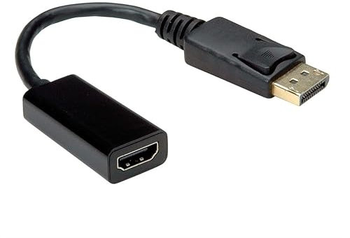 4K DisplayPort to HDMI Adapter, 1080P @60Hz High Resolution Dp Male to Hdmi Female Converter with Audio and High Speed Transmission Video Audio Converter for GPU, Laptop, PC,and More