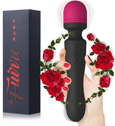 New Cordless Double-Ended Available Relaxation Myofascia Tool Handheld Portable Travel Home Office Work Sports Silicone Use to Relieve Deep Tissue Muscle Pain and Fatigue,RedBlack
