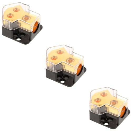 Uonlytech 3St Eins-Punkt- -Anschlussdose kfz verteilerdose Auto Verteilerbox Auto Stromverteilerblock 12-V-Verteilerblock Verteilerblock für Autoverstärker Verteilerblock 2 Wege umrüsten