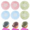 YPYMOD 6 Pezzi Cuffia Doccia per Capelli, Cuffia Doccia Riutilizzabile Impermeabile Cuffia da Bagno Elastica Grande Shower Caps, per Spa Salone di Trucco Femminile (Blu Verde Rosa)