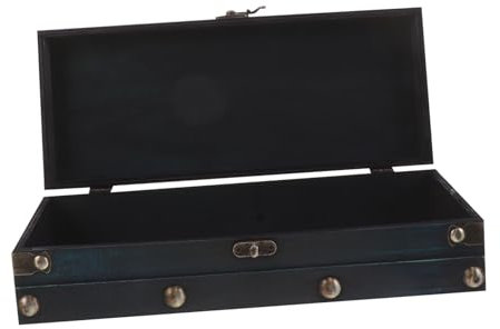 ABOOFAN Kasten aus Holz Holzkiste truhe vintage schmuck box Dekorative Holzschachtel aufbewahrungswürfel mit deckel Truhe aus Holz Piratenschatztruhe Schmuckkiste hölzern