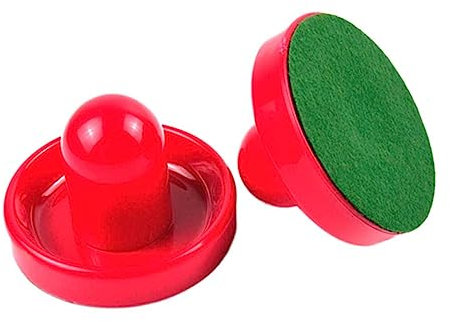 Anneome Airhockey Schläger Pucks 96mm Aus Robustem Kunststoff Rot 2 Stück Ersatz Für Airhockey Tischspiel Zubehör Für Wettkampf Und Freizeit