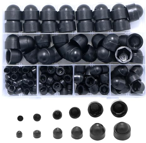 Sechskantschrauben-Abdeckungsset,Sechskantschrauben-Abdeckungen | Schraubenabdeckungen Schutzkappen,145X Sechskant-Schraubkappen, Mutternkappe, Schraubenabdeckungen, Gewindeschutz, Schraubena