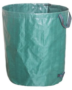 SRKATI Gartenabfallsack gartenwerkzeug 300L/120L/60L Hochleistungs-Gartenabfallsack, langlebig, wiederverwendbar, wasserdicht, zur Aufbewahrung von Gartenlaubgrasbehältern aus PP(120L)