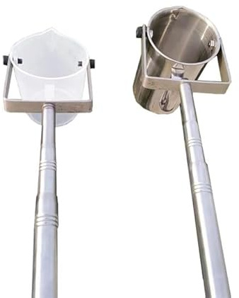 Edelstahlstange Pendelbecher Probenehmer,Wasserproben Stange,Probenentnahme Stange Zur Umweltüberwac,Leicht Einstellbar,Entnahme Von Wasserqualität Proben(Size:1.11~3m,Color:Stainless Steel 500 ml)