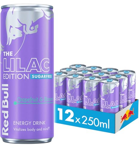 Red Bull Lilac Edition Sugarfree Grapefruit & Blossom Energy Drink 250ml 12 Pack