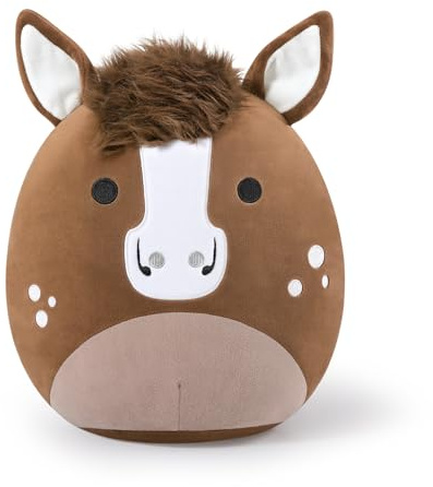 shownicer Plüschtier Pferd Kuscheltier Quarter Horse Stofftier Kawaii Pferd Plüsch Kissen Spielzeug Geschenk für Erwachsene Kinder Jungen (Braun, 30cm)