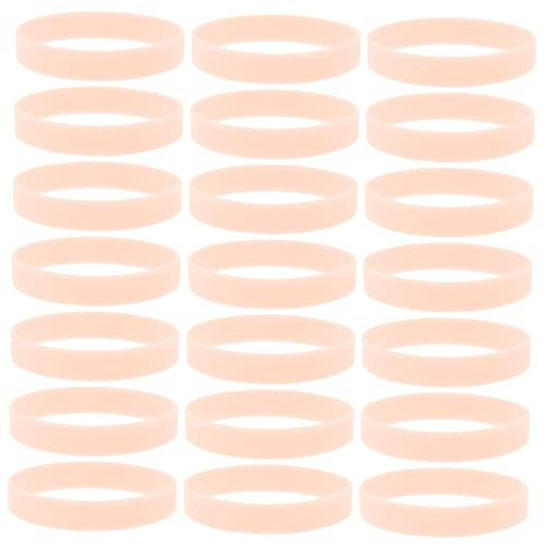VANZACK Leuchtendes Silikonarmband Kinder 100 Stück im Dunkeln Leuchtendes Armband Flexibles Partygeschenk für Nachtläufe und Outdoor Aktivitäten