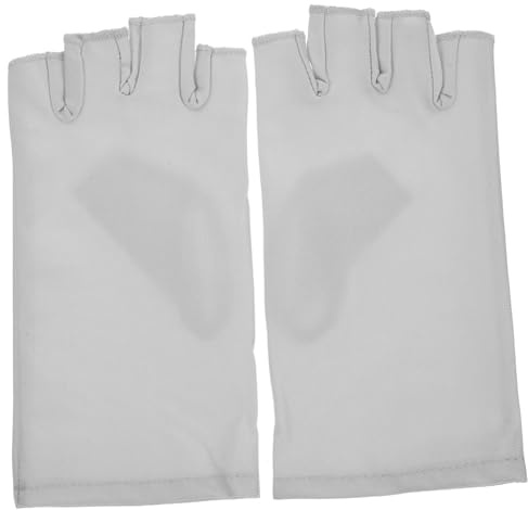 Healvian Guantes Protección UV sin Dedos para Manicura para Decoración de Uñas Guantes Protectores para Uñas de Gel