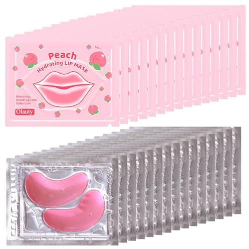 30 Pairs Eye Mask & Lip Mask,Under Eye Patches for Puffy Eyes,Lip Mask Skincare,Mothers Day Gifts,Small Gifts for Women,Bridesmaid Gifts,Bulk Gifts,Bachelorette Party Favors,Birthday Gifts,Easter Gift
