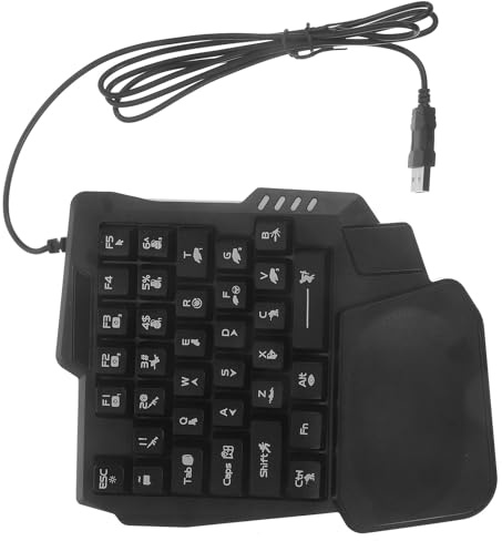 Clavier E-sport 35 Touches Rétroéclairé Abs Noir pour Jeu à Domicile | Opération Précise, Installation Simple, Design Pratique, Style Sobre, pour Jeunes Joueurs, Usage Maison et Parties