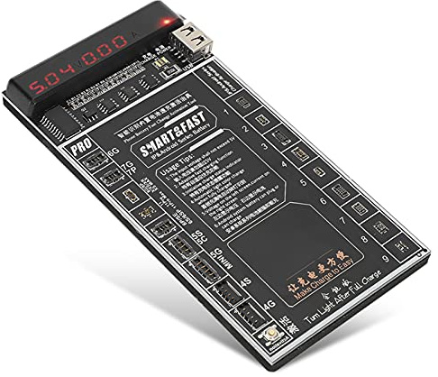 Yosoo Health Gear Placa de Activación de BateríA Placa de PC de Activación de Carga con Pantalla de Corriente de Voltaje LED Dual Polaridad Automática y Protección de 2,7 A para Reparación de (