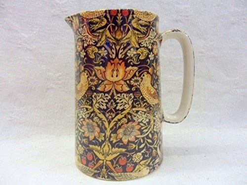 William Morris Birds Tapestry Design 4 Pint jug by Heron Cross Pottery.