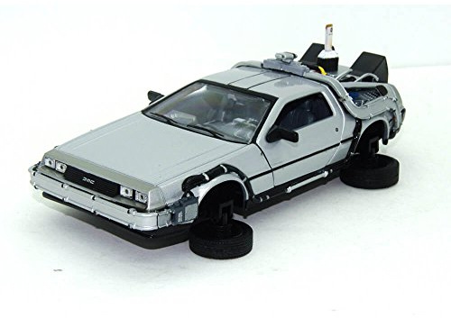 Welly – Retour vers Le Futur II – Voiture moulée sous Pression 1/24 '81 – Delorean LK, Gris, Silverl
