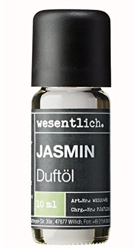 wesentlich. Olio profumato al gelsomino, 10 ml, profumo fine per diffusore e lampada, come profumo per ambienti o per la produzione di candele, oli di alta qualità dalla Germania