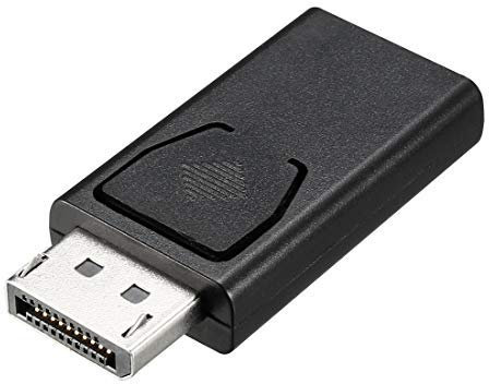 N/A Displayport to HDMI Adapter Male to Female DP to HDMI Gender Changer Extension Coupler Black