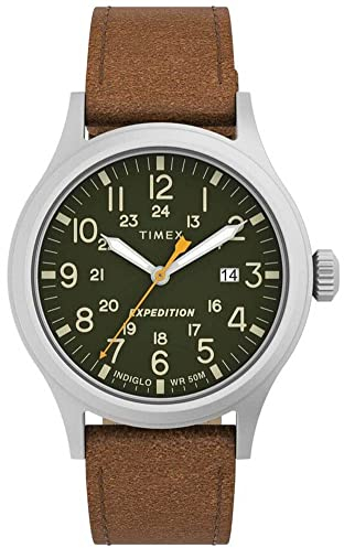 Timex Expedition Scout Men's 40mm Leather Strap Watch TW4B23000