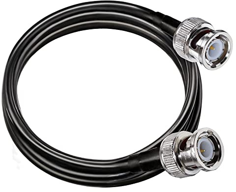 TUOLNK RG58 HD-SDI Koaxialkabel, verlustarmes 50 Ohm, BNC-Stecker auf Stecker, Verlängerung, 2 m, für Überwachungssysteme