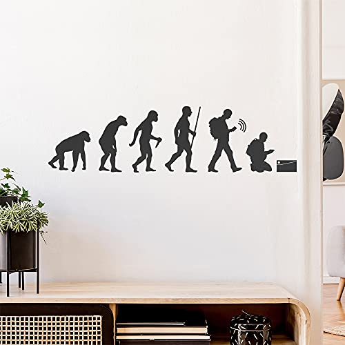 Geocaching Fund Evolution Wandtattoo Wandaufkleber Wall Sticker - Dekoration, Küche, Wohnzimmer, Schlafzimmer, Badezimmer