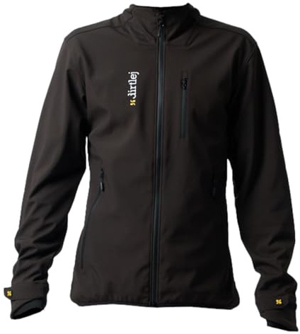 dirtlej weathershield warm, isolierte Funktions-Softshell Jacke für Radfahrer, schwarz