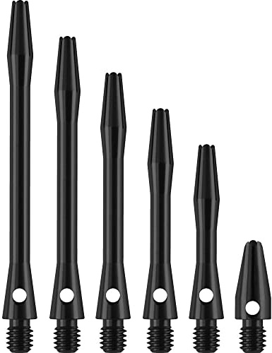 DESIGNA DARTS Dart-Schäfte aus Metall, 10 Sets eloxierte Aluminium-Metall-Schäfte, verschiedene Größen und Farben