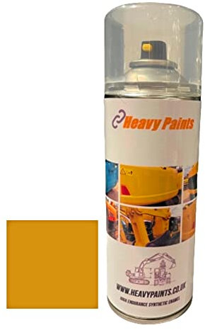 Heavy Paints Caterpillar Excavator Yellow Synthetic Enamel paint 400ml Aerosol