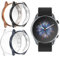 Bigqin 4 pezzi Custodia Compatibile per Amazfit GTR 3 Pro/GTR 3,TPU Protezione Cover Protettiva Compatibile per Amazfit GTR 3 Pro/GTR 3,Nero/Oro rosa/Trasparente/Grigio