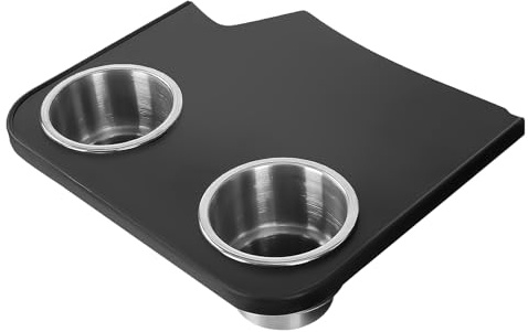 BKICKI Accesorios para portavasos para Mercedes-Benz Sprinter NCV3 2006-2018, bandeja de aperitivos, mesa de teléfono, furgoneta de acero inoxidable