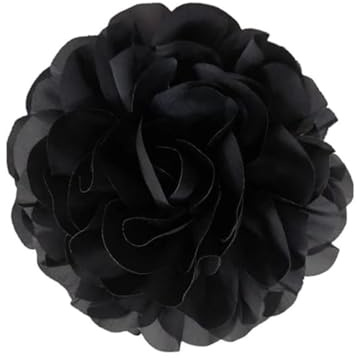 130mm Grande Broche Délicate En Forme De Camélia Faite à La Main En Tissu Avec Fleur De Rose Pour Fête De Mariage Danse Robe Costume Cérémonie Vêtements Accessoires Cadeaux