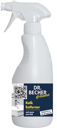 DR.BECHER @home Kalk Entferner - Mühelose Entfernung von Kalk, Urinstein und Rostflecken mit Anti-Beschlags-Effekt - Ideal für Armaturen, Duschkabinen, Fliesen und Waschbecken 500ml