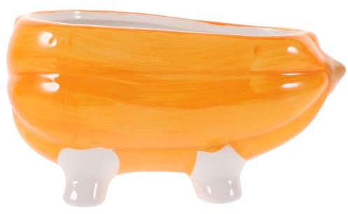 Kisangel Keramik Hamster- Kürbisform Für Hamster Chinchillas Und Kleine Tiere Für Sandbäder Und Komfortables Baden Sicheren Langlebigen Design