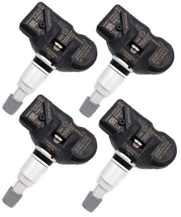 PEXORT Lote de 4 Unidades de Sistema de Control de presión de neumáticos TPMS de 433 for BMW, 5, 6, 7, X1, X3, X4, 36106798872, 6798872, 36106874830, 36106890964 Reemplazo del Sensor de presión