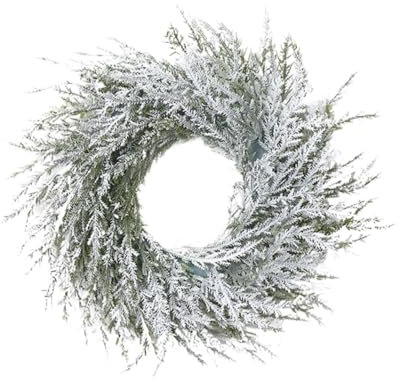 Weihnachtskranz für Haustür, künstlicher Kranz, hängende Girlande für Garten, Hochzeit, Außenfenster, 35 cm, LED-beleuchteter Kranz (Q, Einheitsgröße)