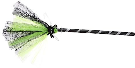 BESTonZON 1 Pc balai de magicien Halloween ornement manche à balai décor chaudron costume haloween costume hallowen toy original déguisement enfant mascarade performance prop Plastique Green