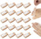 SCROLIEY 20PCS Hammer Toe Straightener, Hammer Toe Splints, Reusable Toe Straighteners, Broken Toe Wraps Splint Bandages Toe Cushioned Bandages for Hammer Broken Toes Toe Protector
