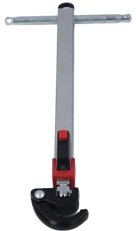 ZJchao Clé à molette télescopique 250 mm avec double tête rotative 180°, mâchoires réglables de 0,39 à 2,5 pouces pour réparations sous évier, robinetterie et plomberie